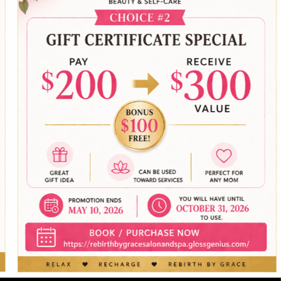 Mothers Day Choice #2 at REBIRTH BY GRACE SALON AND SPA LLC in MYRTLE BEACH, SC